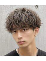 ナチュラル 南越谷店(Natural)&nbsp;メンズツイストスパイラルパーマラウンドマッシュ