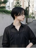 若松河田曙橋黒髪ハンサムショートクールショート20代30代40代