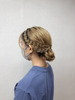 マーシュアトレ(marshu atre) *イベントヘアセット*編み込みアップスタイル*