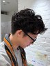【清潔感が◎大人男性に】メンズカット＋ニュアンスメンズパーマ