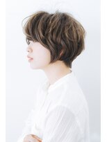 【aRietta】大人かわいいグレージュ小顔耳かけ前下がりボブ