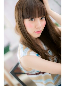 ヘアアンドビューティー ミック(Hair & Beauty miq) 目力UP！厚めバングのドーリーロングa(miq阿佐ヶ谷)