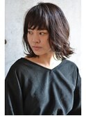 切りっぱなしカジュアルボブ