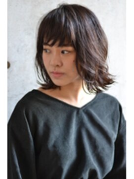 ガネーシャ(ganesya) 切りっぱなしカジュアルボブ