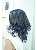 【奈良/inni hair】デニムカラーグラデーションカラー