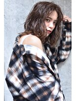 メーヴェ(Mowen) mowenイルミナx毛先パーマxことりベージュx黒髪カタログx美髪