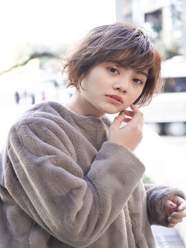 ロンド ルージュ 銀座店(Lond rouge) 愛されショートボブ　ひし形シルエット