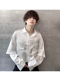 前髪長めマッシュ ツイストスパイラル