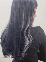 エニー ココ ヘアー(ANY.coco HAIR) Blue Black × White gray