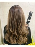 白髪ぼかし×エアタッチ