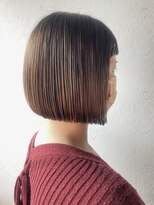 ディコ(Dico) Hona hair ☆ 切りっぱなしボブ×スモーキーベージュ