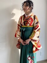 ケーオーエスピンク(K O S pink)&nbsp;袴×ボブアレンジ