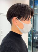 ニュアンスカールパーマ緩めパーマ前下がりマッシュショート