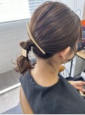 肩上ボブお呼ばれヘアアレンジ★秋山