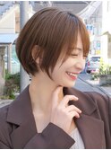 20代30代40代◎小顔ショートボブチョコレートカラー新宿代々木