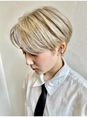ハンサムショートくびれショート大人ショート前髪あり20代30代