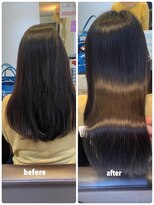 ビープライズ(Be PRIZE)&nbsp;乾かすだけでサラツヤな髪になりたくて初めての髪質改善縮毛矯正