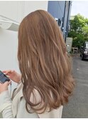 ダブルカラー×シア―ベージュ×ケアブリーチ