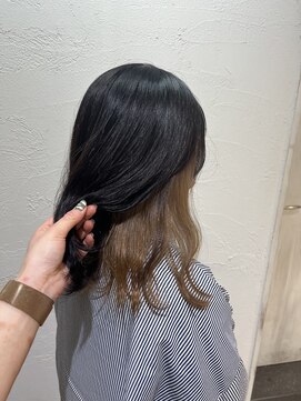 アジールヘア 池袋東口店(agir hair) 20代30代大人かわいいミルクティーベージュインナーカラー