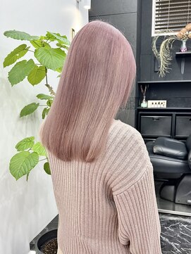 チュダック(ChuDuck) 韓国風《ピンクベージュ》ハイトーン/ケアブリーチ/ダブルカラー