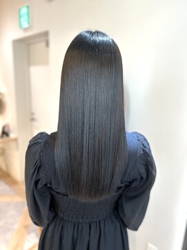 アンド ラ ブランシュ(&.La Blanche) 地毛風カラー/ハッシュカット/フルバング/似合わせカット