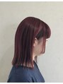 ヘアーアンドネイル ルシア(Hair&Nail Lucia)&nbsp;カシスレッドデザインハイライトおしゃれ、白髪ぼかし両方可能