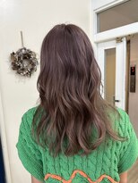 ラゴム 池袋(LAGOM)&nbsp;切りっぱなしボブ/美髪/ピンクブラウン[池袋/髪質改善]