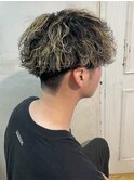 【波巻きパーマ】ツーブロック刈り上げマッシュ