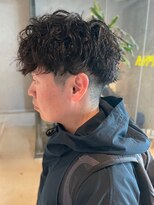 メンズサロン ブロック(Men's Salon bloc) ツイストスパイラルパーマ　刈り上げ　王道　マッシュショート