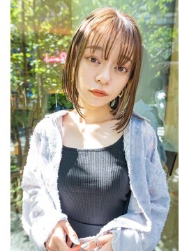 レゴ(REGO) #黒髪ボブルフネビージュ小顔ワンレン