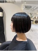 面長解消◯ショートボブ