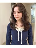 【NIKO】ブリーチなしベージュ.レイヤーカット.オリーブベージュ