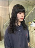 ロングパーマ