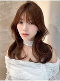 くびれヘア/髪質改善/縮毛矯正/レイヤーカット/韓国/顔周り