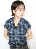 ショート＆ボブ専門サロン【BIRTH】外ハネぱっつんボブ　5