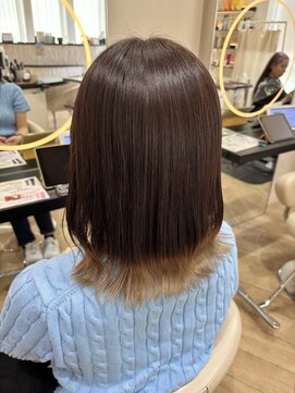 アーチバイケンジ(arch by kenje) ベージュ裾カラー/ミディアムヘア/平塚美容室