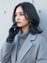 フルショウ 苦楽園店(FURUSHO)&nbsp;ネイビー/レイヤーショート/ハッシュカット/バタフライカット