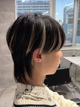 ルイス(L'wis) メンズエクステ.ハイライト.マッシュウルフ.ローライト.エクステ