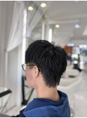 冬の防寒◎マッシュ×ショートウルフで暖か