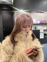 ケンジ 横浜(KENJE)&nbsp;デザインカラー/ブリーチ/ピンクベージュ