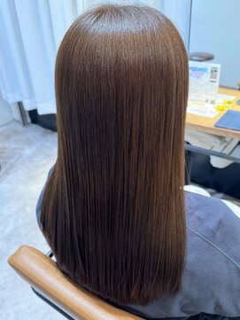 シルベット(Silvet) 透明感モカベージュ髪質改善トリートメント縮毛矯正ストレート