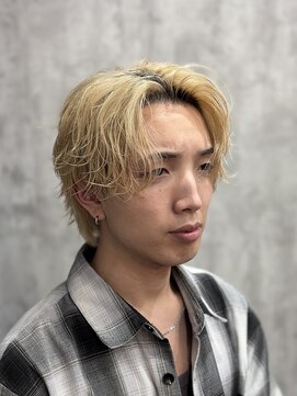 ディオ 町田店(DIO) ブリーチ毛でもできる波巻きパーマ