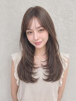 シュガーアンドソルト 垂水(SUGAR&SALT)&nbsp;ソフトハッシュカット/シースルーバング/ミルクベージュ/韓国風