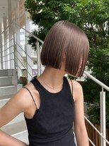 フォト 新宿三丁目(foto) 地毛風縮毛矯正韓国風顔まわりレイヤー小顔ボブ切りっぱなしボブ
