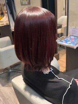 ユナイテッドビューティーウェストコースト(UNITED BEAUTY WEST COAST) 艶髪ブラウン/ミディアムボブ/ストレート/髪質改善