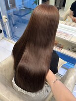 シーナ バイ マグ(siina. by Mag)&nbsp;髪質改善ヘーゼルベージュ/ブリーチなしダブルカラー/秋カラー