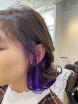 ヘアアーク(HAIR arc)&nbsp;モミライト　イヤリングカラー　インナーカラー【市川】【船橋】