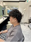 ツイストスパイラルウルフカット束間黒髪お客様ヘア☆