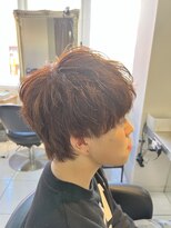 アイズ 海老名(AIZU) 王道マッシュ ブリーチなしピンクブラウン ピンクベージュ