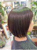 明るめカラーで白髪ぼかし